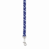 Casual Canine Flat Dog Leash with Bone Pattern - Blue