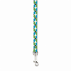 Casual Canine Flat Dog Leash with Argyle Pattern - Blue