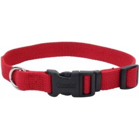 Coastal Pet New Earth Soy Adjustable Dog Collar - Cranberry - 18-26"L x 1"W