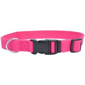 Coastal Pet New Earth Soy Adjustable Dog Collar - Fuchsia - 6-8''L x 3/8"W