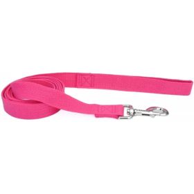 Coastal Pet New Earth Soy Dog Lead - Fuchsia - 6 feet x 5/8"W