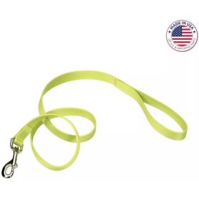 Coastal Pet Single-Ply Nylon Dog Leash - Lime Green - 6 feet x 3/8"W