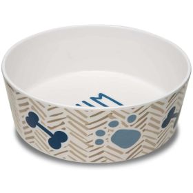 Loving Pets Dolce Moderno Dog Bowl Yum Chevron Design - Large - 1 count