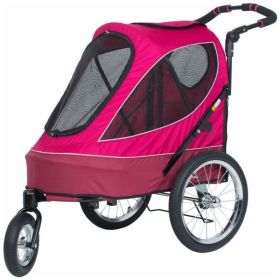 Petique All -Terrain Pet Jogger Stroller - Berry