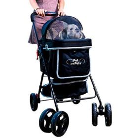 Petique Swift Pet Stroller - Black