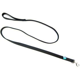 Coastal Pet Double Nylon Dog Lead - Black - 72" Long x 1" Wide