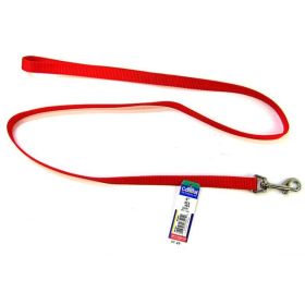 Coastal Pet Nylon Dog Lead - Red - 4' Long x 5/8" Wide