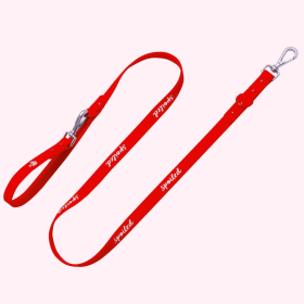 "Spoiled" Red Dog Leash