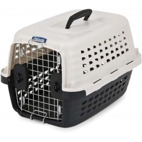 Petmate Compass Dog Kennel - Black & Metalic White - X-Small - 19"L x 12.7"W x 11.5"H (1-10 lbs)