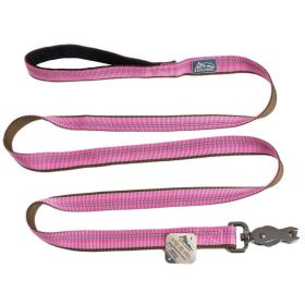 K9 Explorer Reflective Dog Leash with Scissor Snap - Rosebud - 6' Long x 1" Wide