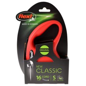 Flexi New Classic Retractable Cord Dog Leash - Red - Small - 16' Lead (Pets up to 26 lbs)