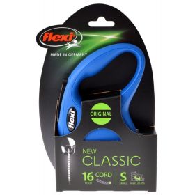 Flexi New Classic Retractable Cord Dog Leash - Blue - Small - 16' Lead (Pets up to 26 lbs)