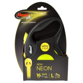 Flexi New Neon Retractable Tape Dog Leash - Large - 16' Tape (Pets up to 110 lbs)