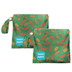 Dog Waste Bag Holders with Fall Leaves Pattern