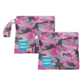 Yucky Puppy Pink Camo Dog Waste Bag Holders