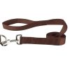 Casual Canine Flat Dog Leash - Brown - 6 Ft x 1 In