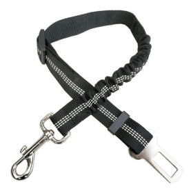 Car Elastic Safety Dog Leash (Color: Black)