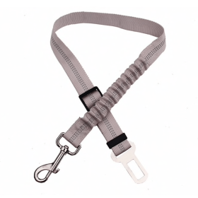 Car Elastic Safety Dog Leash (Color: Gray)