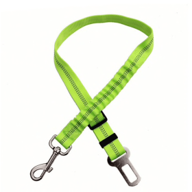 Car Elastic Safety Dog Leash (Color: Green)