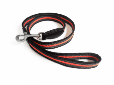 Reflective Anti-Slip Snap Dog Leash (Color: Black  Line, size: 4ft x 3/4in)