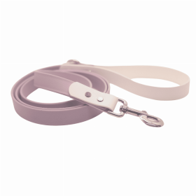 Biothane Pet Leash - Two Toned (Color: Lavender with white, size: 4 ft)