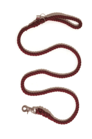 Rope Dog Leash (Color: burgundy, size: 5 ft)