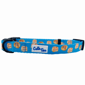 Cutie Ties Fun Design Dog Collar (Color: The Breakfast Club, size: medium)