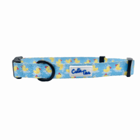 Cutie Ties Fun Design Dog Collar (Color: Rubber Duckies, size: large)