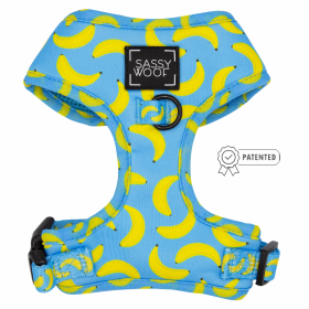 Sassy Woof Adjustable Harness (Color: Peeling Sassy, size: Xsmall)