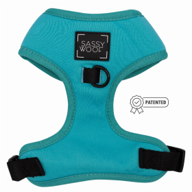 Sassy Woof Adjustable Harness (Color: Neon Blue, size: XXSmall)