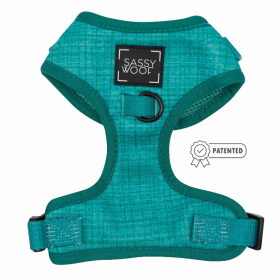 Sassy Woof Adjustable Harness (Color: Napa, size: large)