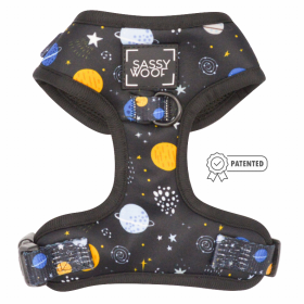 Sassy Woof Adjustable Harness (Color: To the Stars and Beyond, size: XXSmall)