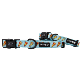 Sassy Woof Dog Collars (Color: One Hot Pupperoni, size: medium)