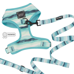 Sassy Woof Dog Harness & Leash (Color: Multi, size: XXS)