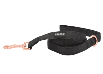 Sassy Woof Dog Leash (Color: Black, size: One Size)