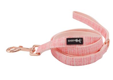 Sassy Woof Dog Leash (Color: Pink, size: One Size)