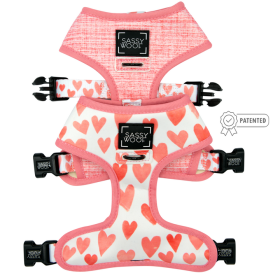 Sassy Woof Dolce Rose Reversible Dog Harness (Color: Pink, size: XL)