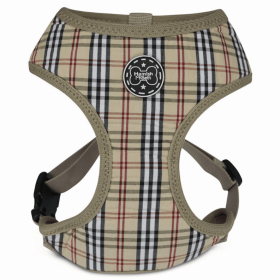 Hamish McBeth Brown Tartan Dog Harness (Color: Brown, size: medium)