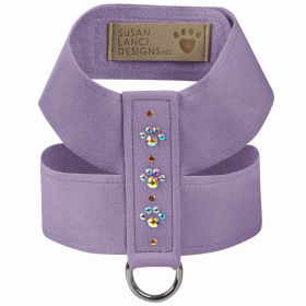 Susan Lanci Designs Crystal Paws Tinkie Dog Harness (Color: French Lavender, size: large)