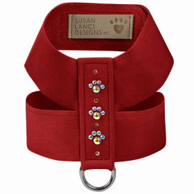 Susan Lanci Designs Crystal Paws Tinkie Dog Harness (Color: Red, size: large)