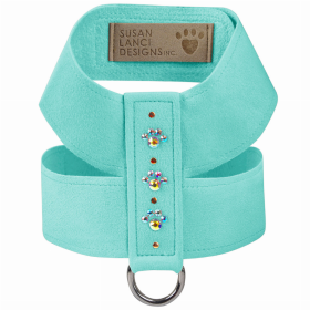 Susan Lanci Designs Crystal Paws Tinkie Dog Harness (Color: Tiffi Blue, size: medium)