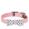 Susan Lanci Designs Black and White Polka Dot Big Bow Dog Collar