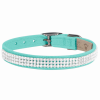 Susan Lanci Designs 3-Row Giltmore Crystals Dog Collar