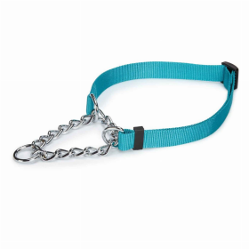 GG Martingale Dog Collar (Color: Light Blue, size: 13-18in)