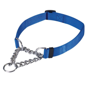 GG Martingale Dog Collar (Color: Blue, size: 13-18in)