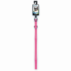 DGR 1/2in Nylon Dog Collar (Color: Neon Pink, size: 14in)