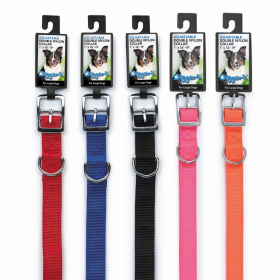 DGR 1in Nylon Dog Collar (Color: Neon Orange, size: 26in)