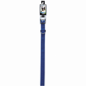 DGR 1in Dbl Nylon Dog Collar (Color: Blue, size: 22in)