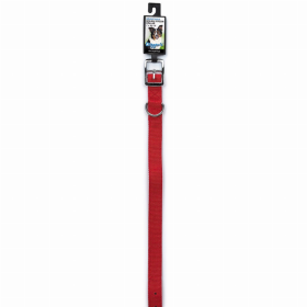 DGR 1in Dbl Nylon Dog Collar (Color: Red, size: 24in)