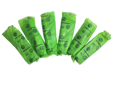 Original USA-Made Eco-Friendly Flat Poop Bags (Color: Green, size: 200 Bags)